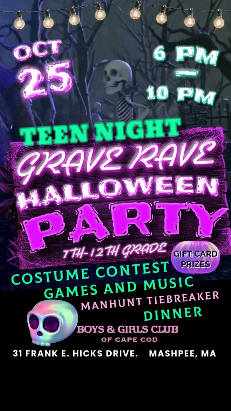 Halloween Party Teen Night Boys and Girls Club of Cape Cod