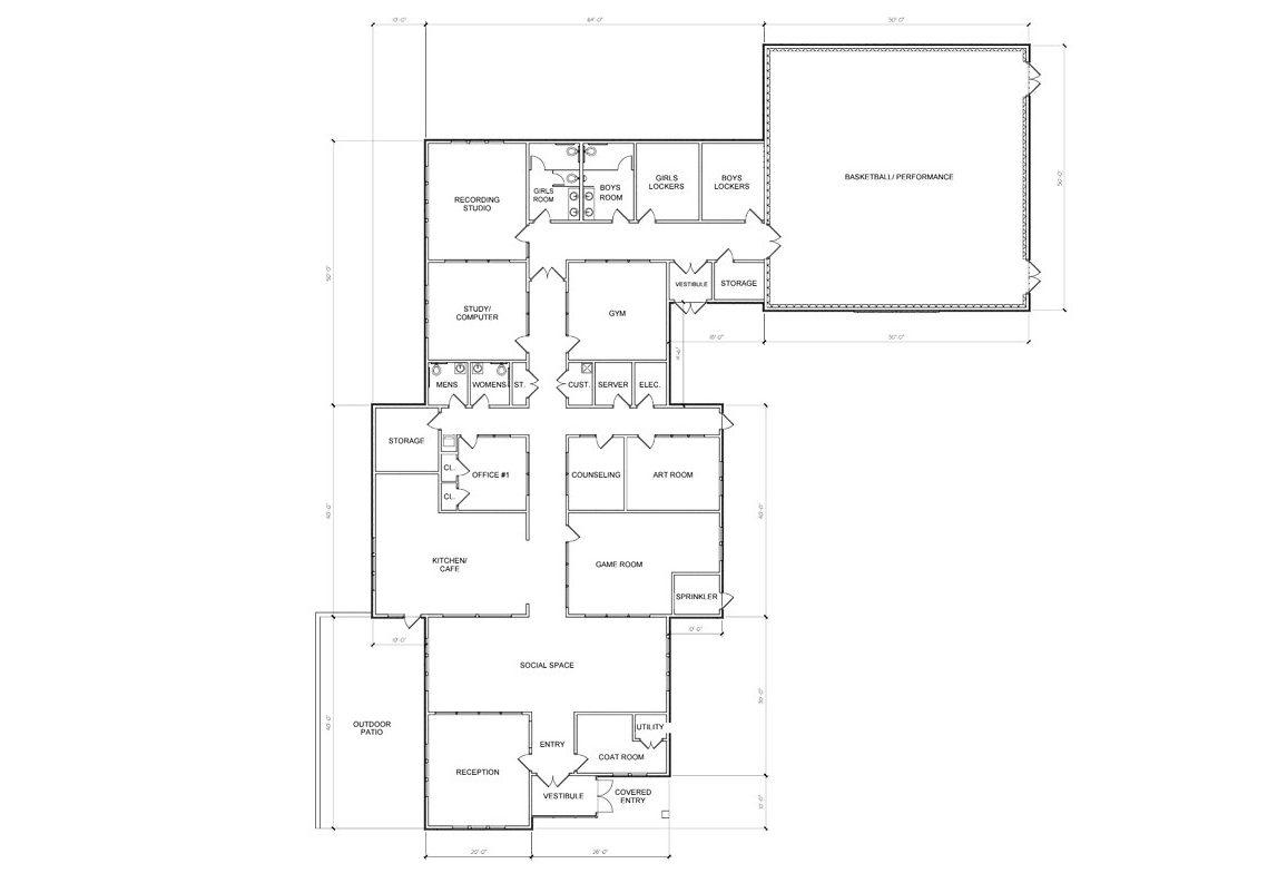 Teen Center Floor Plan